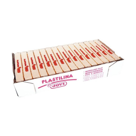 7101 JOVI PLASTILINA SCHOOL CAJA 15 PASTILLAS 150GR BLANCO