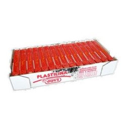 7105 JOVI PLASTILINA SCHOOL CAJA 15 PASTILLAS 150GR ROJO