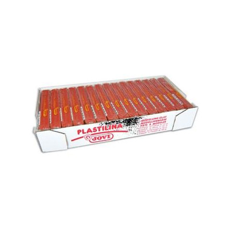 7106 JOVI PLASTILINA SCHOOL CAJA 15 PASTILLAS 150GR RUBÍ