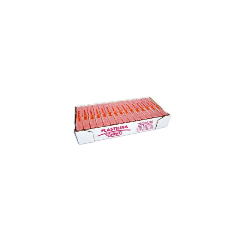 7107 JOVI PLASTILINA SCHOOL CAJA 15 PASTILLAS 150GR ROSA