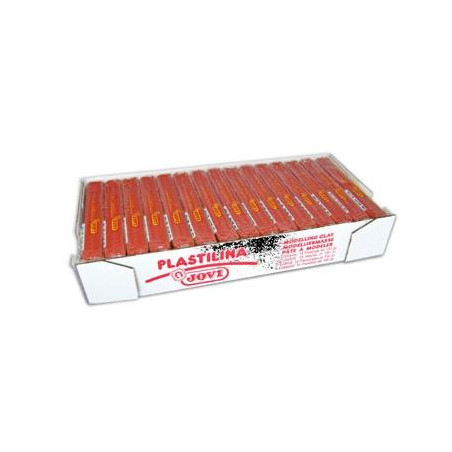 7109 JOVI PLASTILINA SCHOOL CAJA 15 PASTILLAS 150GR MARRÓN