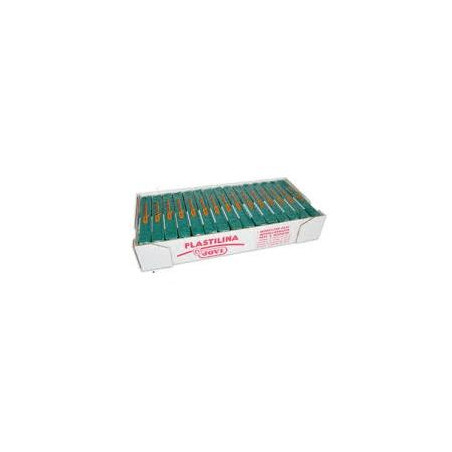 7111 JOVI PLASTILINA SCHOOL CAJA 15 PASTILLAS 150GR VERDE OSCURO