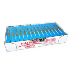 7112 JOVI PLASTILINA SCHOOL CAJA 15 PASTILLAS 150GR AZUL CLARO