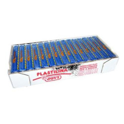 7113 JOVI PLASTILINA SCHOOL CAJA 15 PASTILLAS 150GR AZUL OSCURO