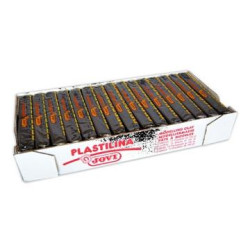 7115 JOVI PLASTILINA SCHOOL CAJA 15 PASTILLAS 150GR NEGRO