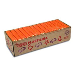 7204 JOVI PLASTILINA CAJA 15 PASTILLAS 350GR UNICOLOR NARANJA