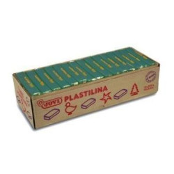 7211 JOVI PLASTILINA CAJA 15 PASTILLAS 350GR UNICOLOR VERDE OSCURO