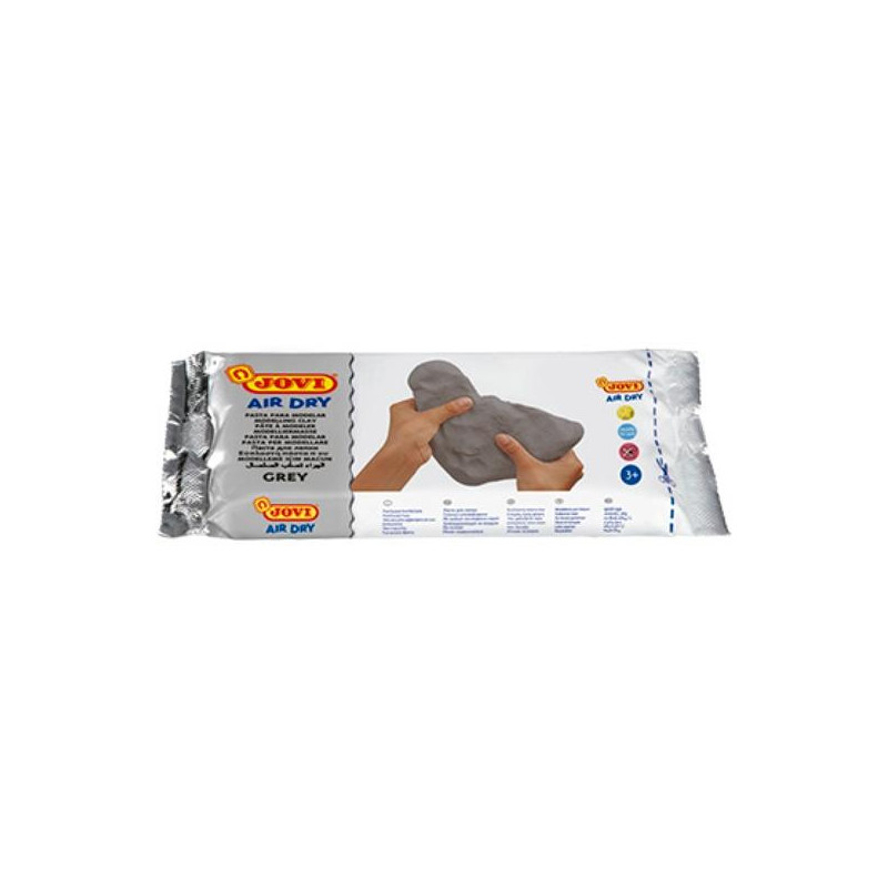 83G JOVI AIR DRY PASTILLA DE PASTA MODELAR ENDURECE AL AIRE 250GR GRIS