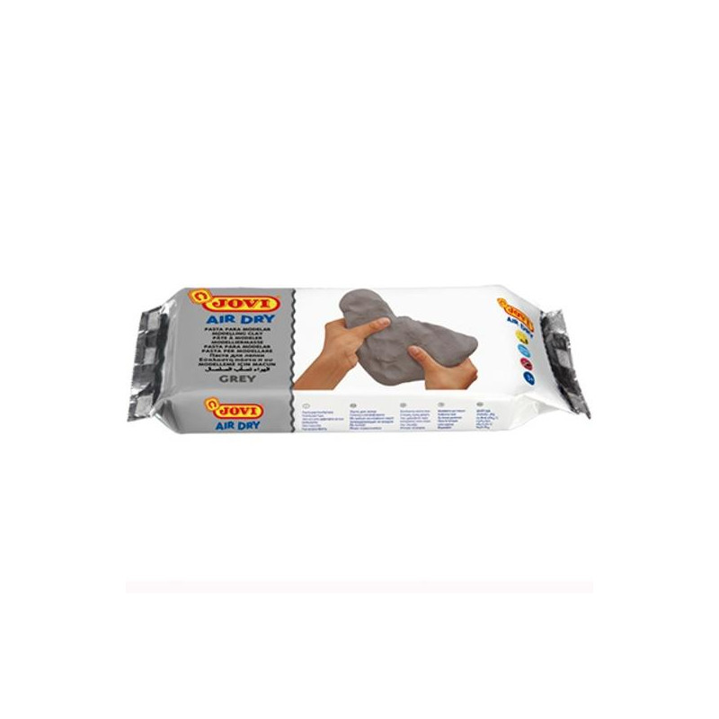 85G JOVI AIR DRY PASTILLA DE PASTA MODELAR ENDURECE AL AIRE 500GR GRIS