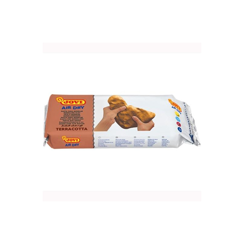 89 JOVI AIR DRY PASTILLA DE PASTA MODELAR ENDURECE AL AIRE 1000GR TERRACOTA