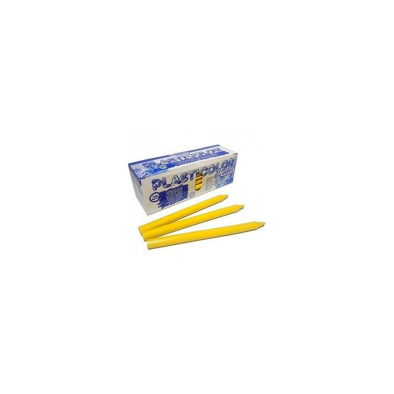 92501 JOVI CERAS PLÁSTICAS CRAYONS STUDENT UNICOLOR AMARILLO CAJA 25 UD