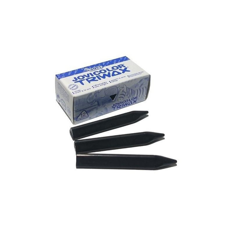 97310 JOVI CERAS JOVICOLOR TRIWAX 82MM NEGRO CAJA -12U-