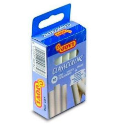 1010 JOVI TIZAS CLASSCOLOR SCHOOL ANTIPOLVO 80MM BLANCO CAJA 10 UD