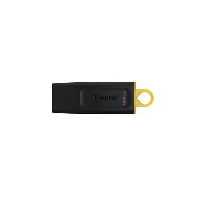 DTX/128GB KINGSTON PENDRIVE DATATRAVELER EXODIA 128GB C/TAPA PROTECTORA Y RANURA PARA COLGAR USB 3.2 NEGRO/AMARILLO