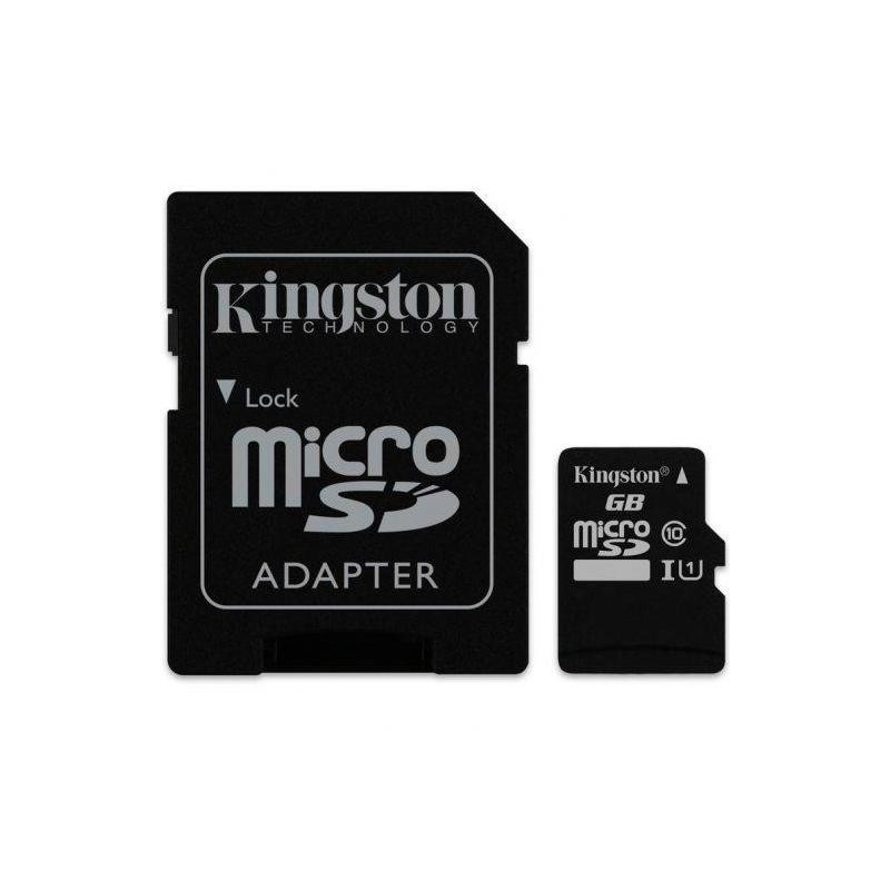 SDCS2/64GB KINGSTON TARJETA DE MEMORIA MICRO SDHC CANVAS SELECT 64GB C/ADAPTADOR