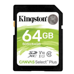 SDS2/64GB KINGSTON TARJETA DE MEMORIA SDXC CANVAS SELECT PLUS  64GB