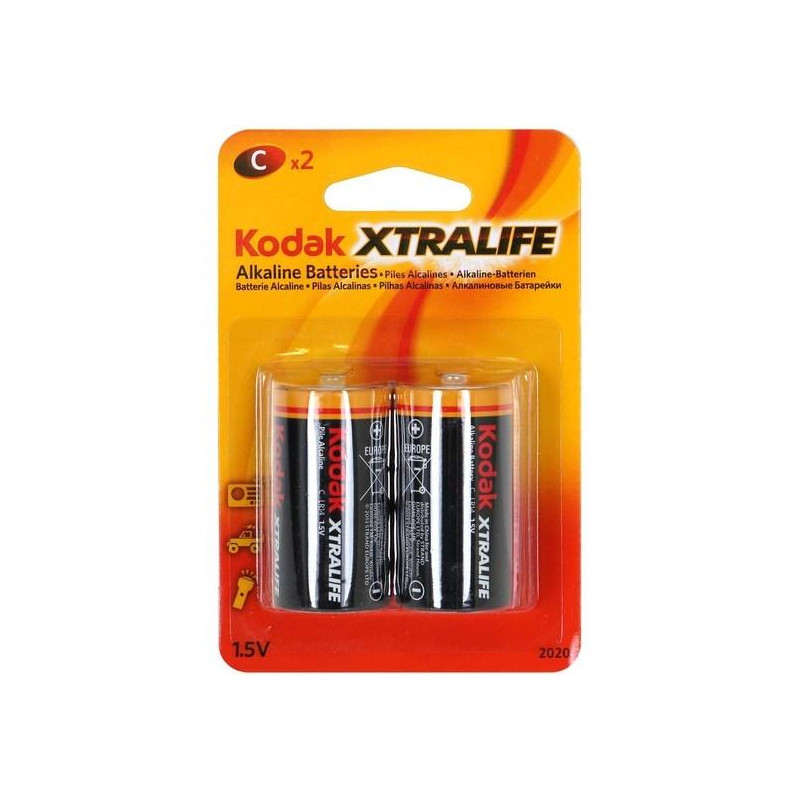 KDXLR14PB2 KODAK PILAS EXTRALIFE ALCALINAS C - LR14 - PACK 2 UDS