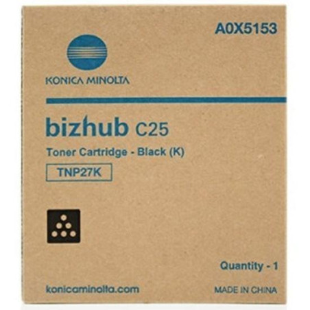 A0X5153 KONICA-MINOLTA TONER NEGRO BIZHUB C25 - TNP-27BK