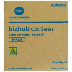 A0X5252 KONICA-MINOLTA-QMS BIZHUB C35 TONER AMARILLO TNP-22Y