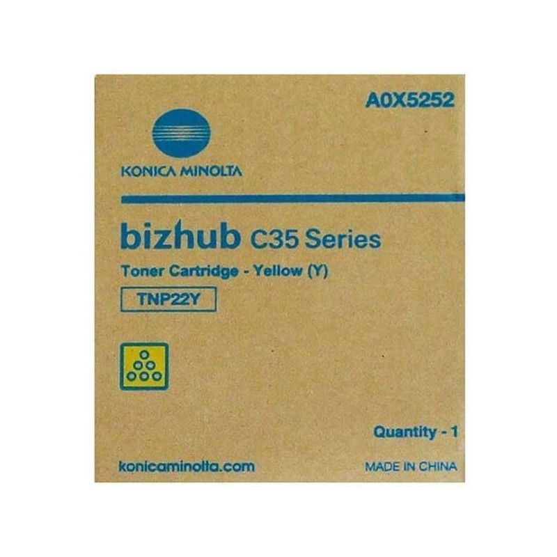 A0X5252 KONICA-MINOLTA-QMS BIZHUB C35 TONER AMARILLO TNP-22Y