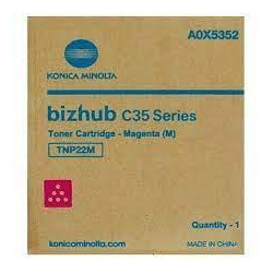 A0X5352 KONICA-MINOLTA-QMS BIZHUB C35 TONER MAGENTA TNP-22M