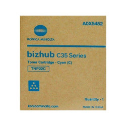 A0X5452 KONICA-MINOLTA-QMS BIZHUB C35 TONER CYAN TNP-22C