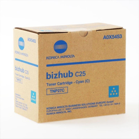 A0X5453 KONICA-MINOLTA TONER CIAN BIZHUB C25 - TNP-27C