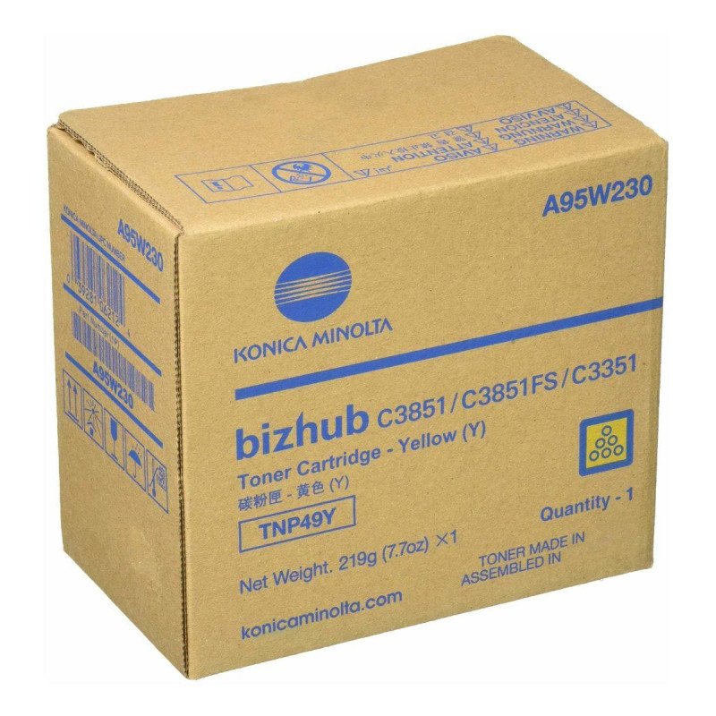 A95W250 KONICA-MINOLTA TONER AMARILLO BIZHUB C3351