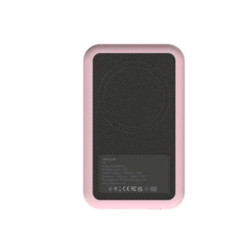 KFKE83 KREAFUNK CARGADOR POWER BANK CON CARGA INALÁMBRICA QI 5K MAH ROSA