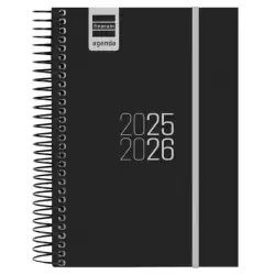 633366026 FINOCAM AGENDA PARA ESTUDIANTES ESPIRAL E8 - 120X171MM 1DP NEGRO 2025-2026
