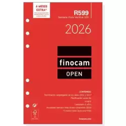 711500026 FINOCAM RECAMBIO ANUAL AGENDA DE ANILLAS OPEN R599 500-117X181MM SVV 2026