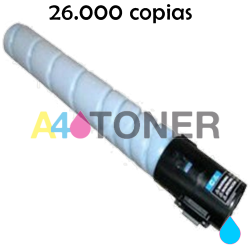 Toner compatible konica TN-512 / TN512 / TN 512 cyan genérico al toner original Konica Minolta A33K452