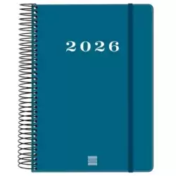 743521026 FINOCAM AGENDA ESPIRAL MY E10-155X212MM 1DP TAPA DURA AZUL 2026