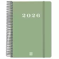 743522026 FINOCAM AGENDA ESPIRAL MY E10-155X212MM 1DP TAPA DURA VERDE 2026