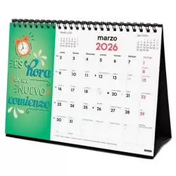 780325326 FINOCAM CALENDARIO DE SOBREMESA PARA ESCRIBIR S-210X150MM MV IMÁGENES FRASES INSPIRADORAS 2026
