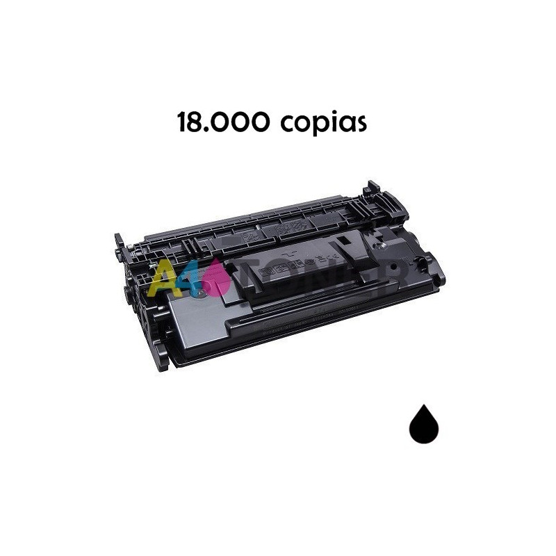 Toner CF287X negro compatible reemplaza a HP CF287X 87X