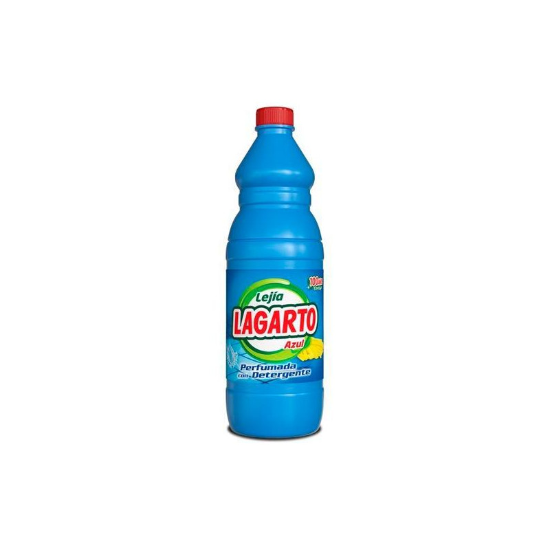 000409 LAGARTO LEJÍA PERFUMADA AZUL CON DETERGENTE BOTELLA 1500ML