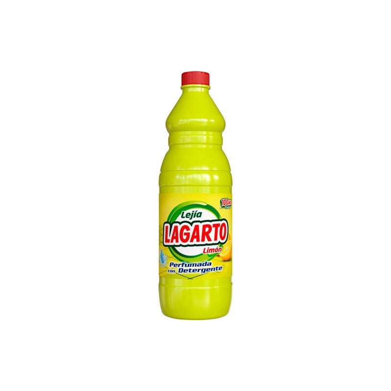 002052 LAGARTO LEJÍA PERFUMADA LIMÓN CON DETERGENTE BOTELLA 1500ML