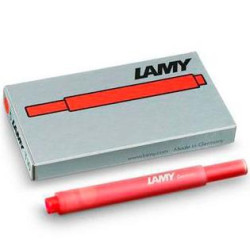 1202076 LAMY CARTUCHO T10 RED RECAMBIO 825 PARA PLUMA TINTA ROJO CAJA 5U