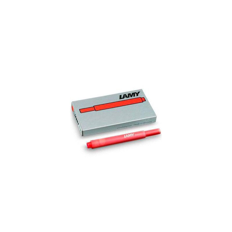 1202076 LAMY CARTUCHO T10 RED RECAMBIO 825 PARA PLUMA TINTA ROJO CAJA 5U