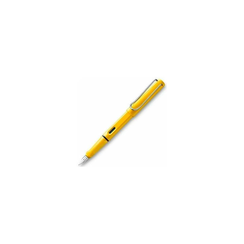 1208112 LAMY PLUMA ESTILOGRÁFICA SAFARI 018M TINTA AZUL PUNTA M AMARILLO