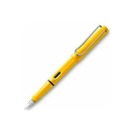 1208112 LAMY PLUMA ESTILOGRÁFICA SAFARI 018M TINTA AZUL PUNTA M AMARILLO