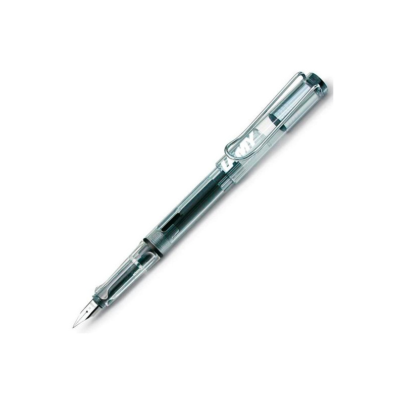 1215152 LAMY PLUMA ESTILOGRÁFICA SAFARI VISTA 012 CLIP METÁLICO PUNTA M PLÁSTICO TRANSPARENTE