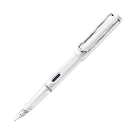 1219677 LAMY PLUMA ESTILOGRÁFICA SAFARI 019M TINTA AZUL PUNTA M BLANCO