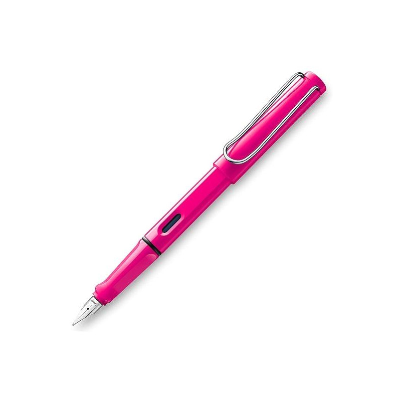 1223774 LAMY PLUMA ESTILOGRÁFICA SAFARI 013M TINTA AZUL PUNTA M ROSA