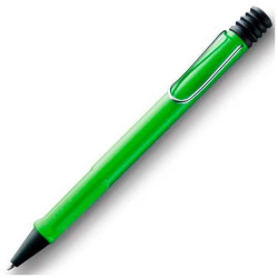 1225549 LAMY BOLÍGRAFO SAFARI GREEN 213M PUNTA MEDIA TINTA AZUL RECARGABLE COLOR VERDE EN ESTUCHE