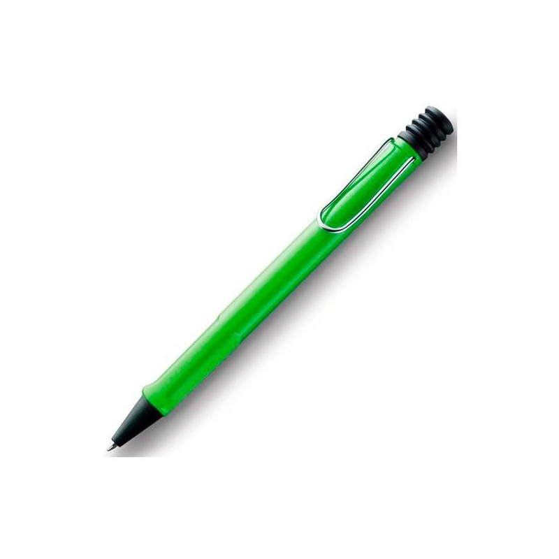 1225549 LAMY BOLÍGRAFO SAFARI GREEN 213M PUNTA MEDIA TINTA AZUL RECARGABLE COLOR VERDE EN ESTUCHE