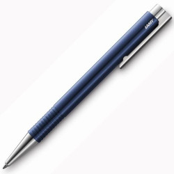 1228047 LAMY BOLÍGRAFO LOGO M+ BLUE PUNTA B PLÁSTICO AZUL Y ACERO PULIDO