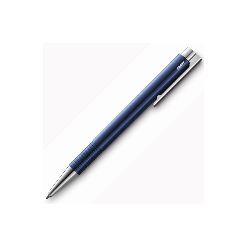 1228047 LAMY BOLÍGRAFO LOGO M+ BLUE PUNTA B PLÁSTICO AZUL Y ACERO PULIDO