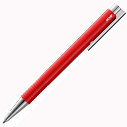 1228048 LAMY BOLÍGRAFO LOGO M+ RED PUNTA B PLÁSTICO ROJO Y ACERO PULIDO